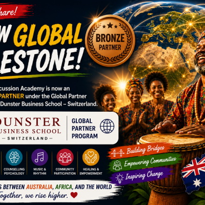 Laughter Percussion Academy’s New Dunster Business School–Switzerland Partnership Marks a Progressive Step in Global Education